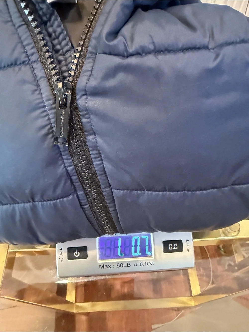 Michael Kors Navy Puffer Hooded Kids Jacket 2T